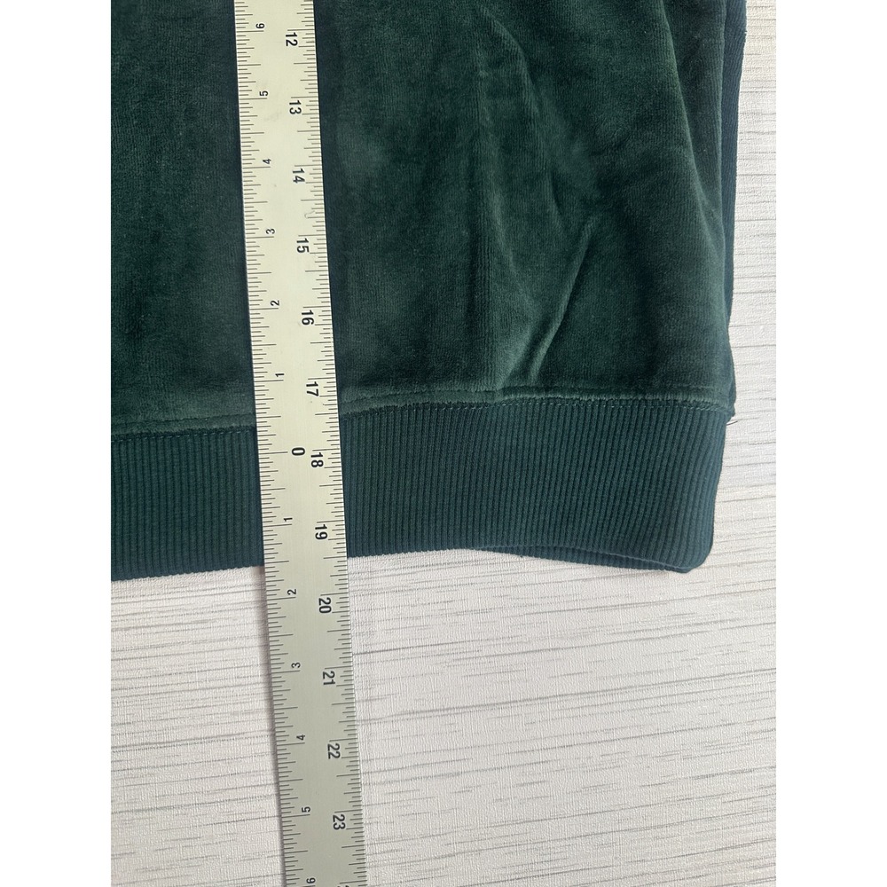 Universal Thread Womens Small Velour Sweatshirt Dark Green Leisure Studio - Picture 6 of 7